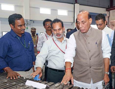 Defence Minister Inaugurates an Advanced Weapon System Complex at DRDL, Hyderabad
